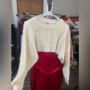Very Cropped Cream Sweater